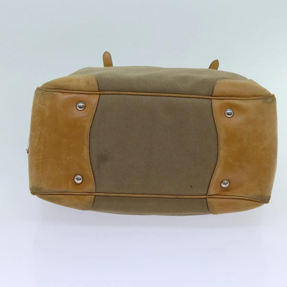Trendy Inspired Prada Tote Bag Canvas Beige Auth Yk11521