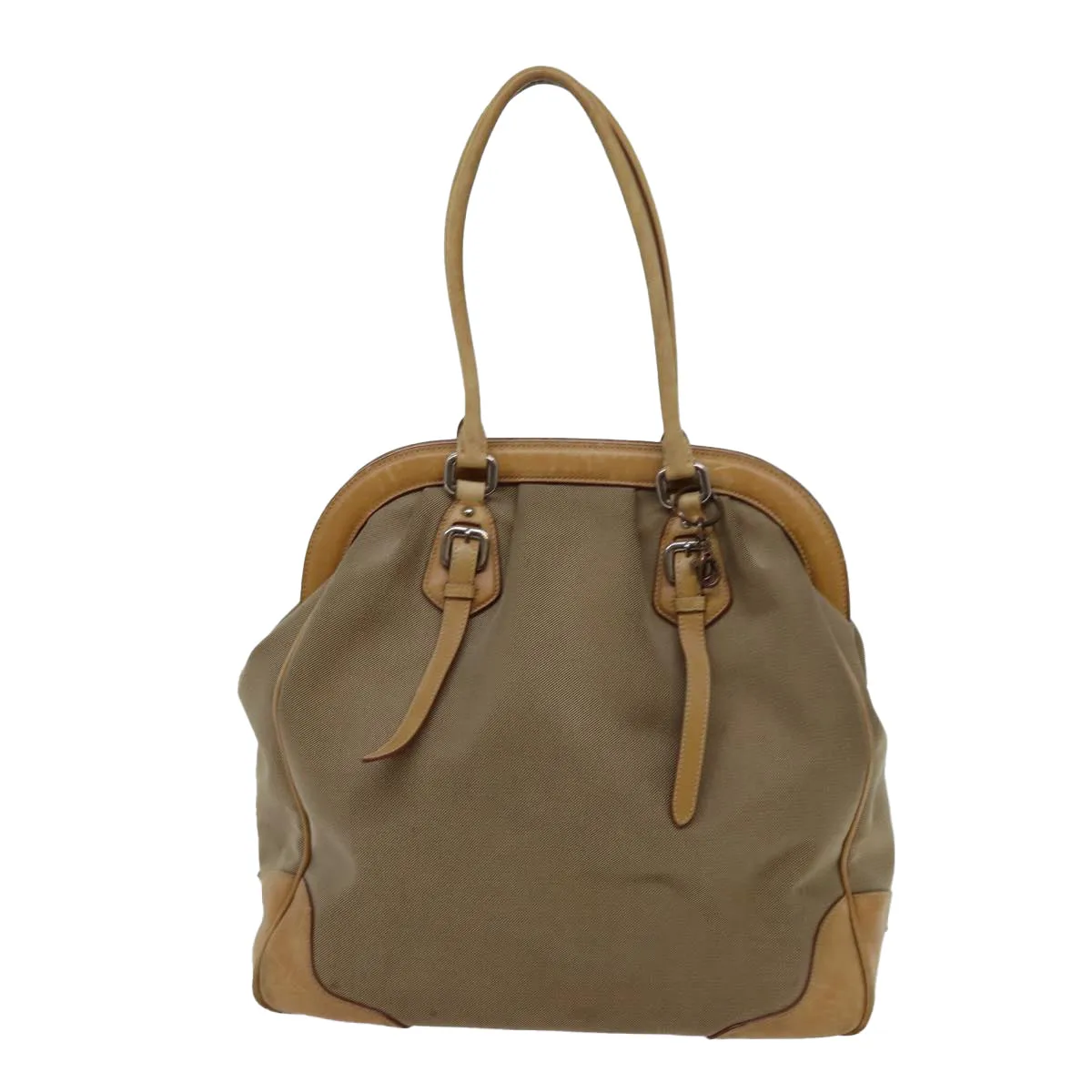 Trendy Inspired Prada Tote Bag Canvas Beige Auth Yk11521