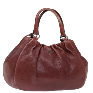 Trendy Inspired Prada Tote Bag Leather Red Auth Ep3972