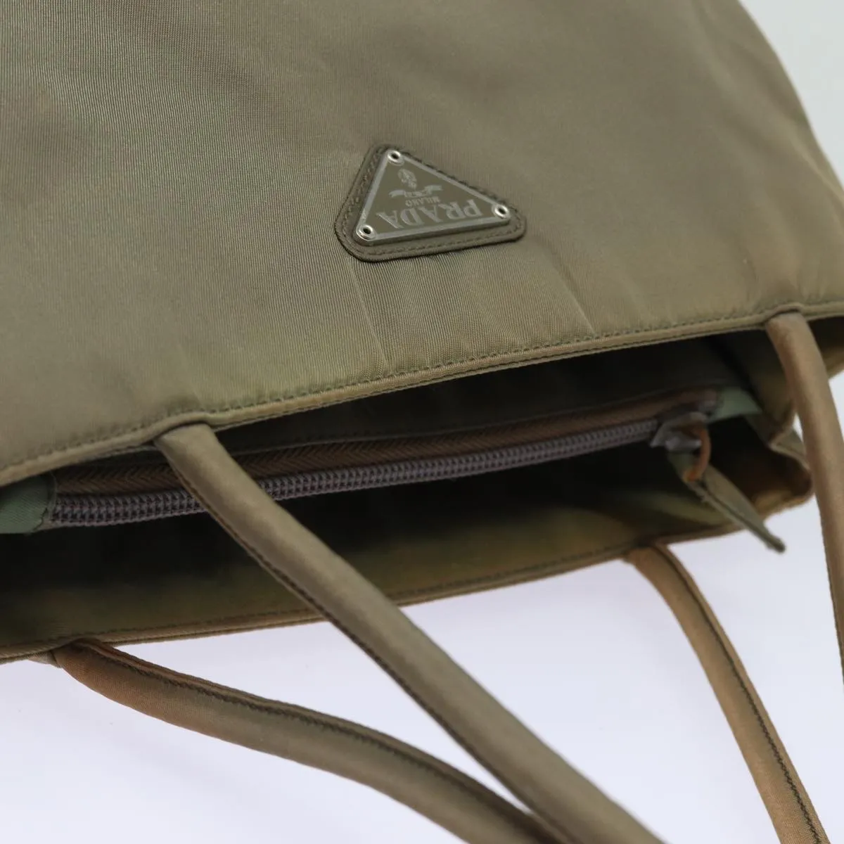 Trendy Inspired Prada Tote Bag Nylon Brown Auth 78262
