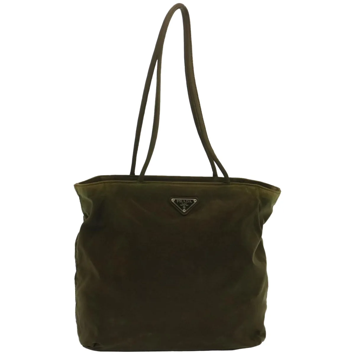 Trendy Inspired Prada Tote Bag Nylon Khaki Auth Ar11453b