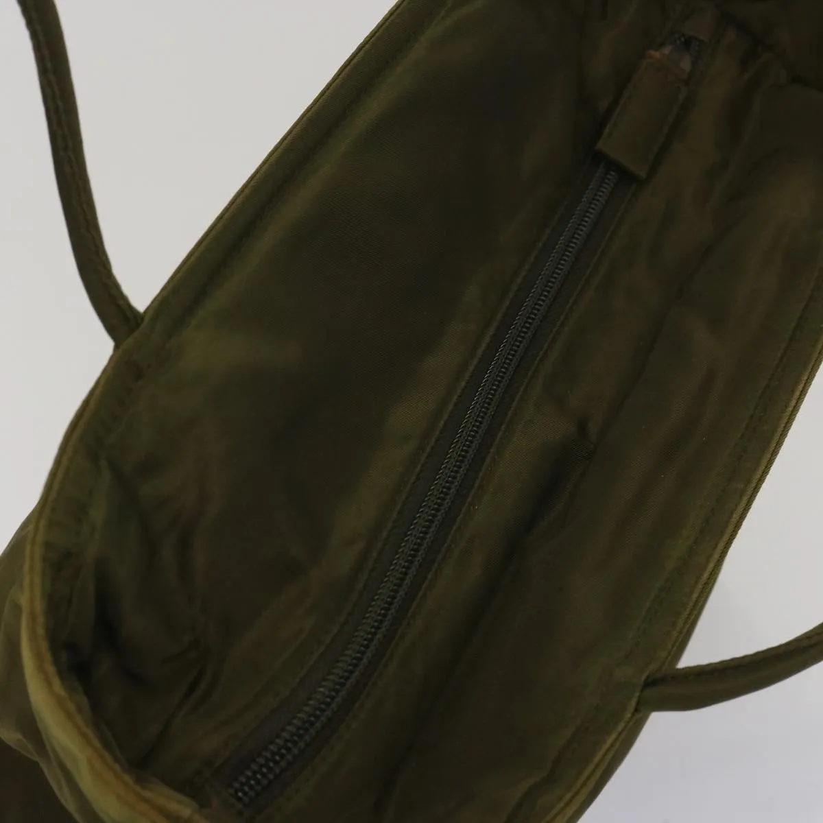 Trendy Inspired Prada Tote Bag Nylon Khaki Auth Ar11453b