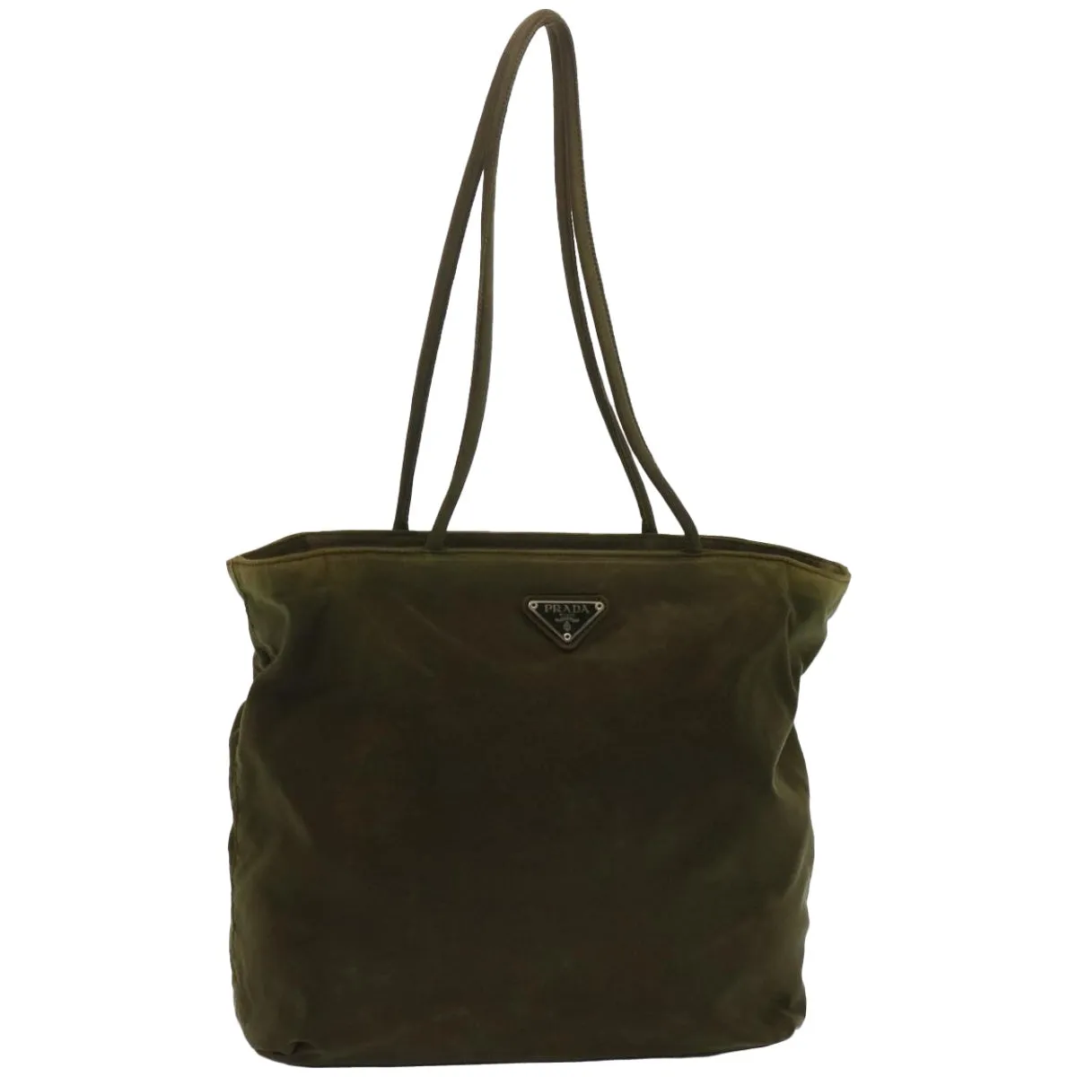 Trendy Inspired Prada Tote Bag Nylon Khaki Auth Ar11453b