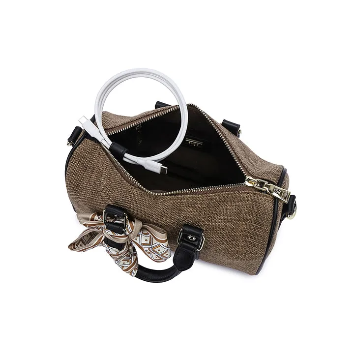 Trendy Textile Crossbody Bag BD 154