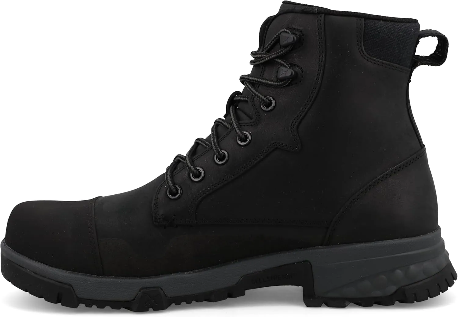 Twisted X Men's 6" Work Boot, Moc Toe Nano Toe with CellStretch