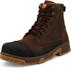 Twisted X Men's 6" Work Boot, Moc Toe Nano Toe with CellStretch