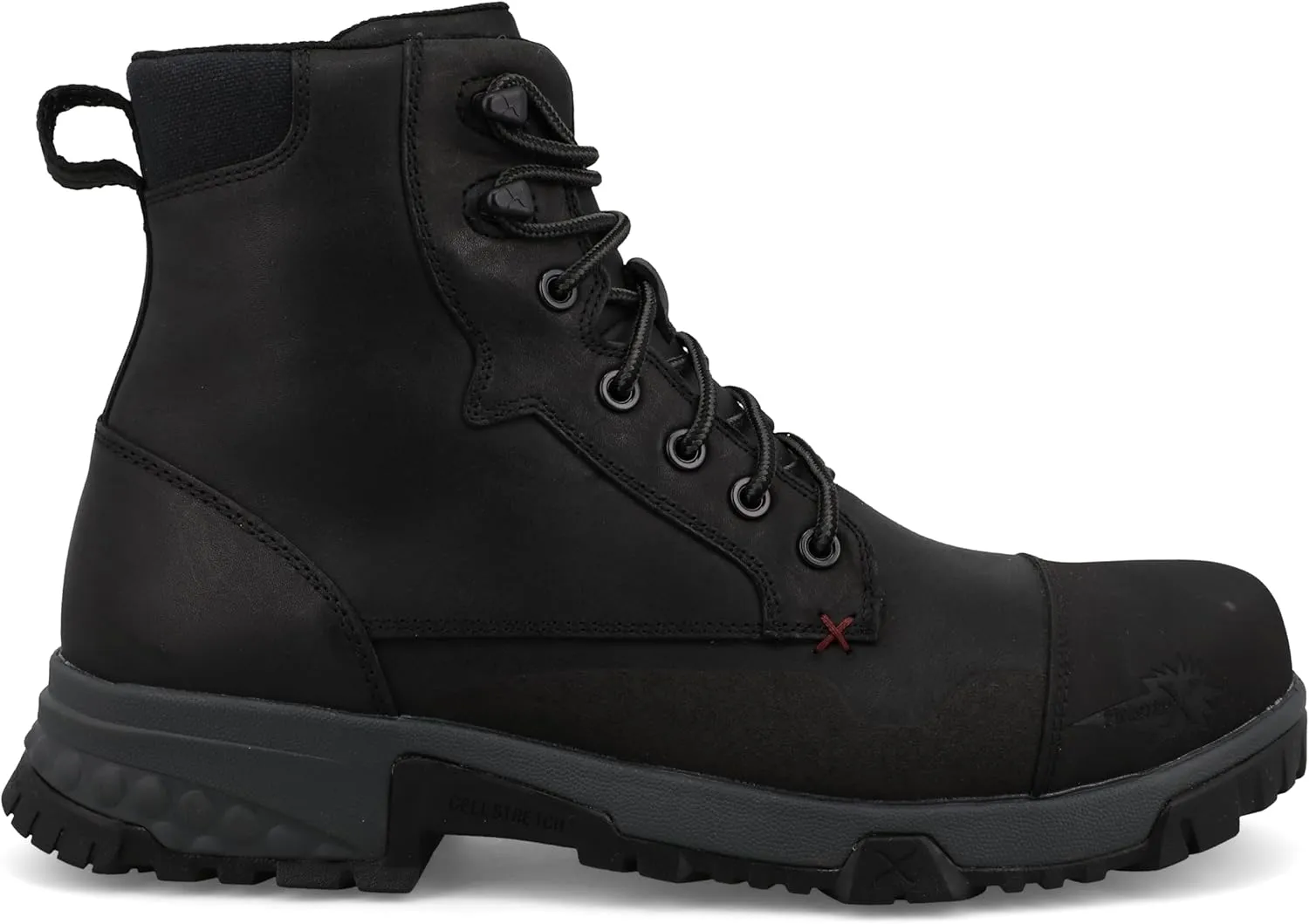 Twisted X Men's 6" Work Boot, Moc Toe Nano Toe with CellStretch