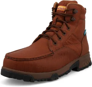 Twisted X Men's 6" Work Boot, Moc Toe Nano Toe with CellStretch