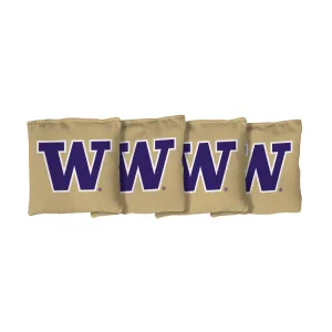 University of Washington Huskies | Gold Cornhole Bags