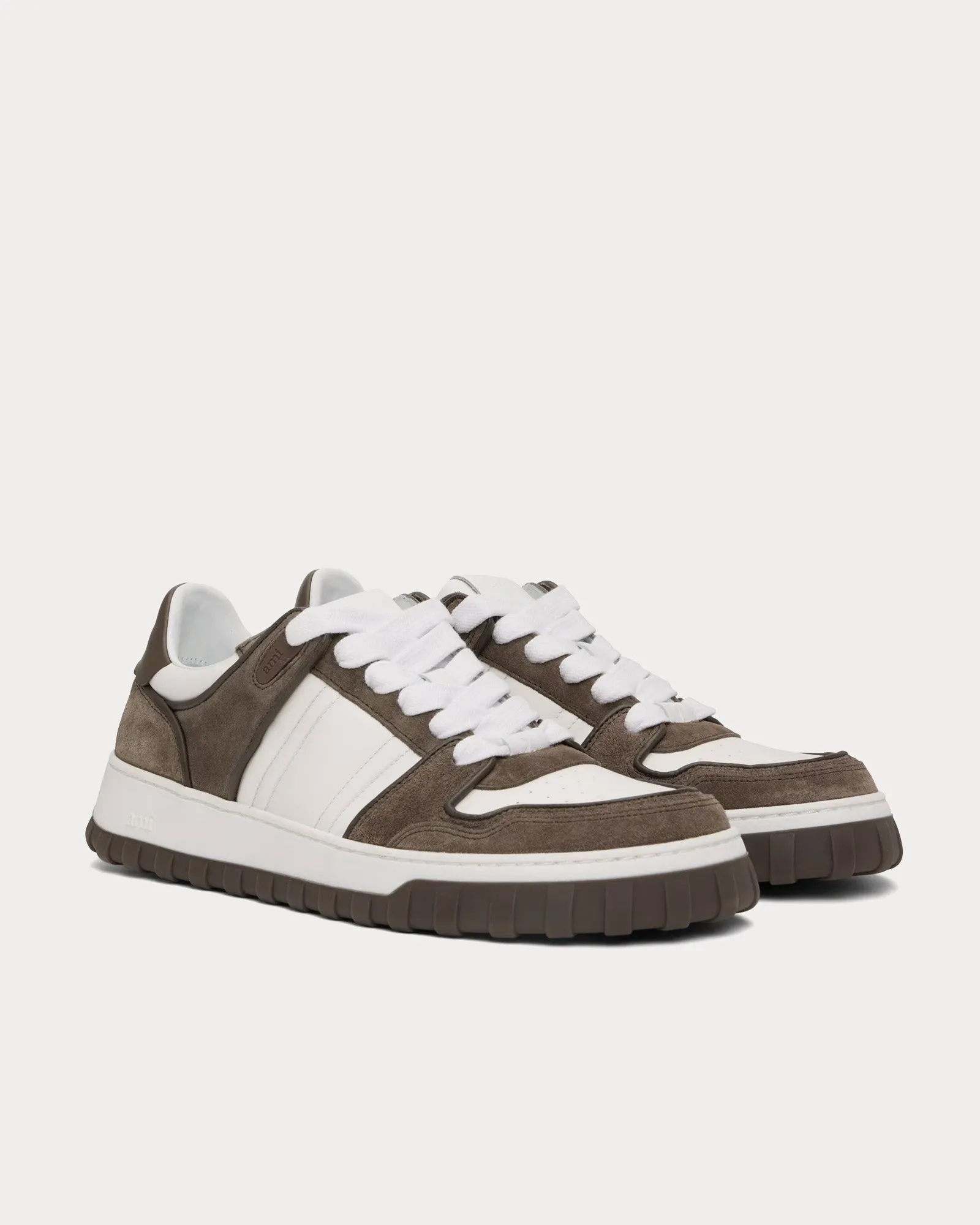 Walk Leather White / Smoke Grey Low Top Sneakers