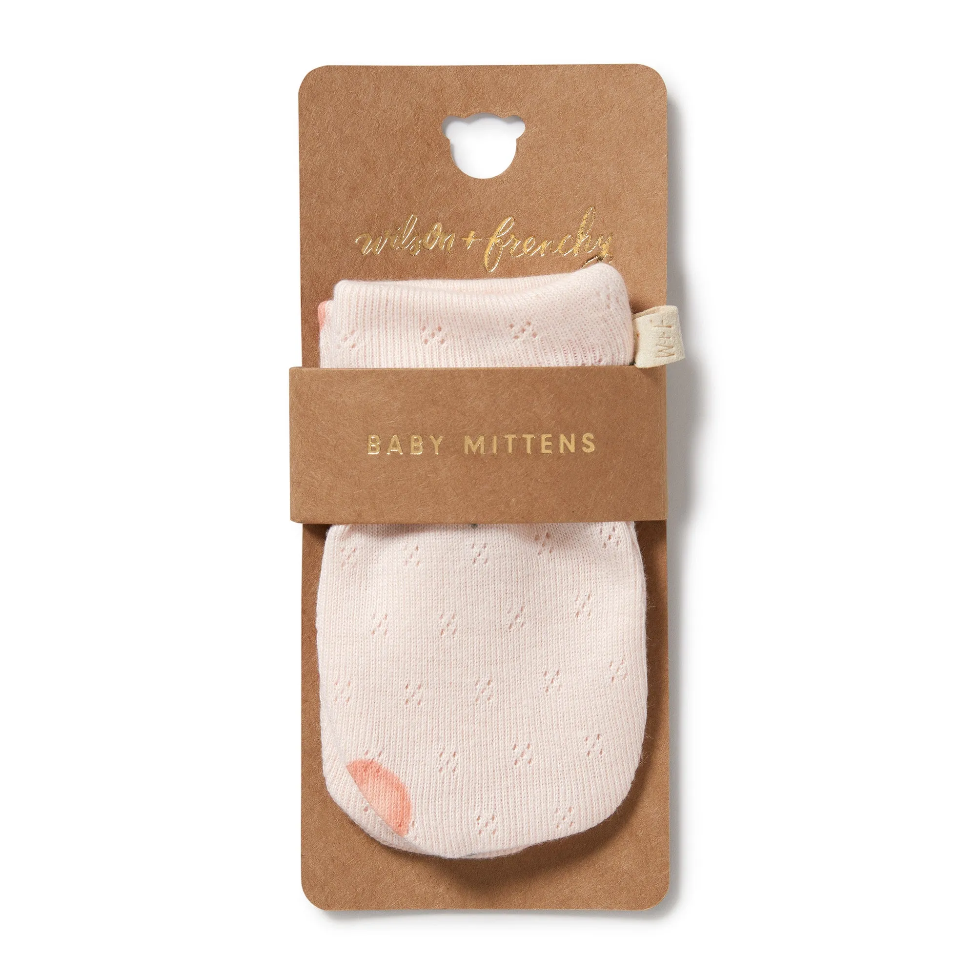 Wilson and Frenchy Peaches Organic Pointelle Mittens